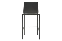 Tabourets de bar design empilables noirs H65 cm (lot de 2) KUPA