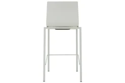 Tabourets de bar design empilables blancs H65 cm (lot de 2) KUPA
