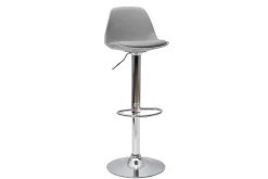 Tabourets de bar design gris clair (lot de 2) STEEVY