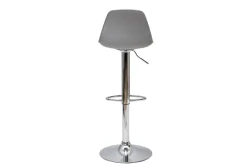 Tabourets de bar design gris clair (lot de 2) STEEVY