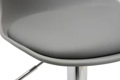 Tabourets de bar design gris clair (lot de 2) STEEVY