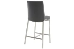 Tabourets de bar design gris foncé H70 cm (lot de 2) OLLY