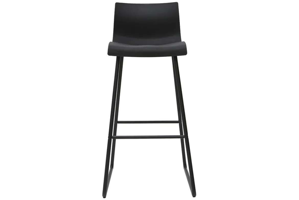 Tabourets de bar design noir 76 cm (lot de 2) ONA