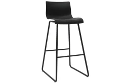 Tabourets de bar design noir 76 cm (lot de 2) ONA