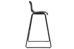 Tabourets de bar design noir 76 cm (lot de 2) ONA