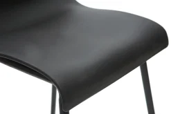 Tabourets de bar design noir 76 cm (lot de 2) ONA