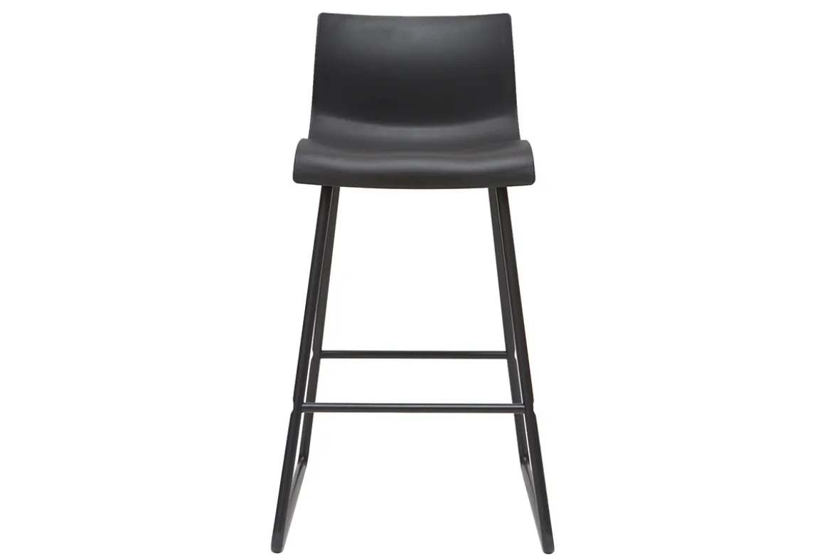 Tabourets de bar design noir 65 cm (lot de 2) ONA