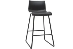 Tabourets de bar design noir 65 cm (lot de 2) ONA