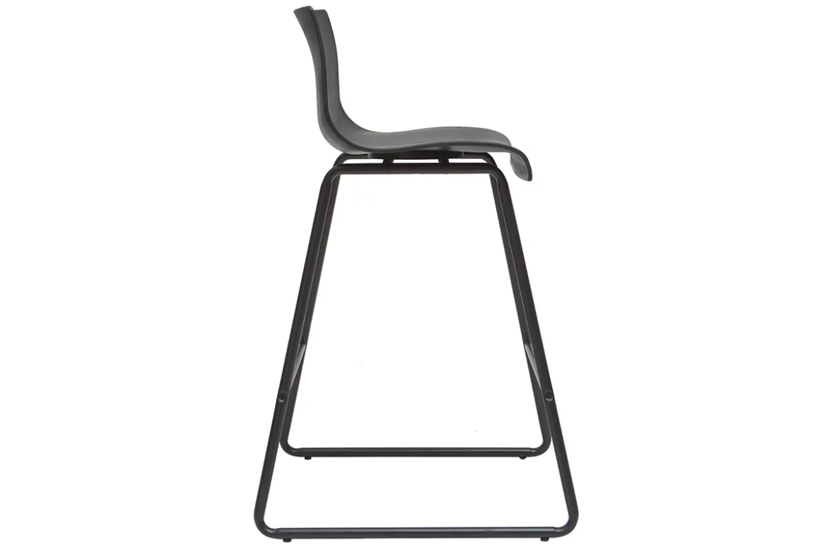 Tabourets de bar design noir 65 cm (lot de 2) ONA