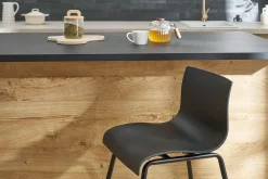 Tabourets de bar design noir 65 cm (lot de 2) ONA