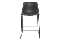 Tabourets de bar design noir H61 cm (lot de 2) NEW ROCK