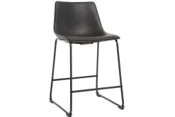 Tabourets de bar design noir H61 cm (lot de 2) NEW ROCK