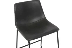 Tabourets de bar design noir H61 cm (lot de 2) NEW ROCK