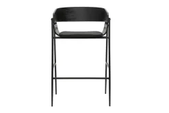 Tabourets de bar design noirs (lot de 2) WESS