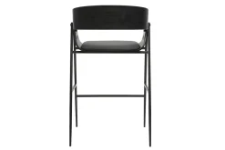 Tabourets de bar design noirs (lot de 2) WESS