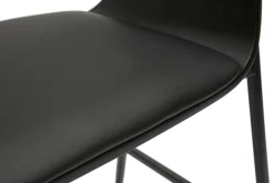 Tabourets de bar design noirs (lot de 2) WESS