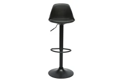 Tabourets de bar design noirs (lot de 2) STEEVY