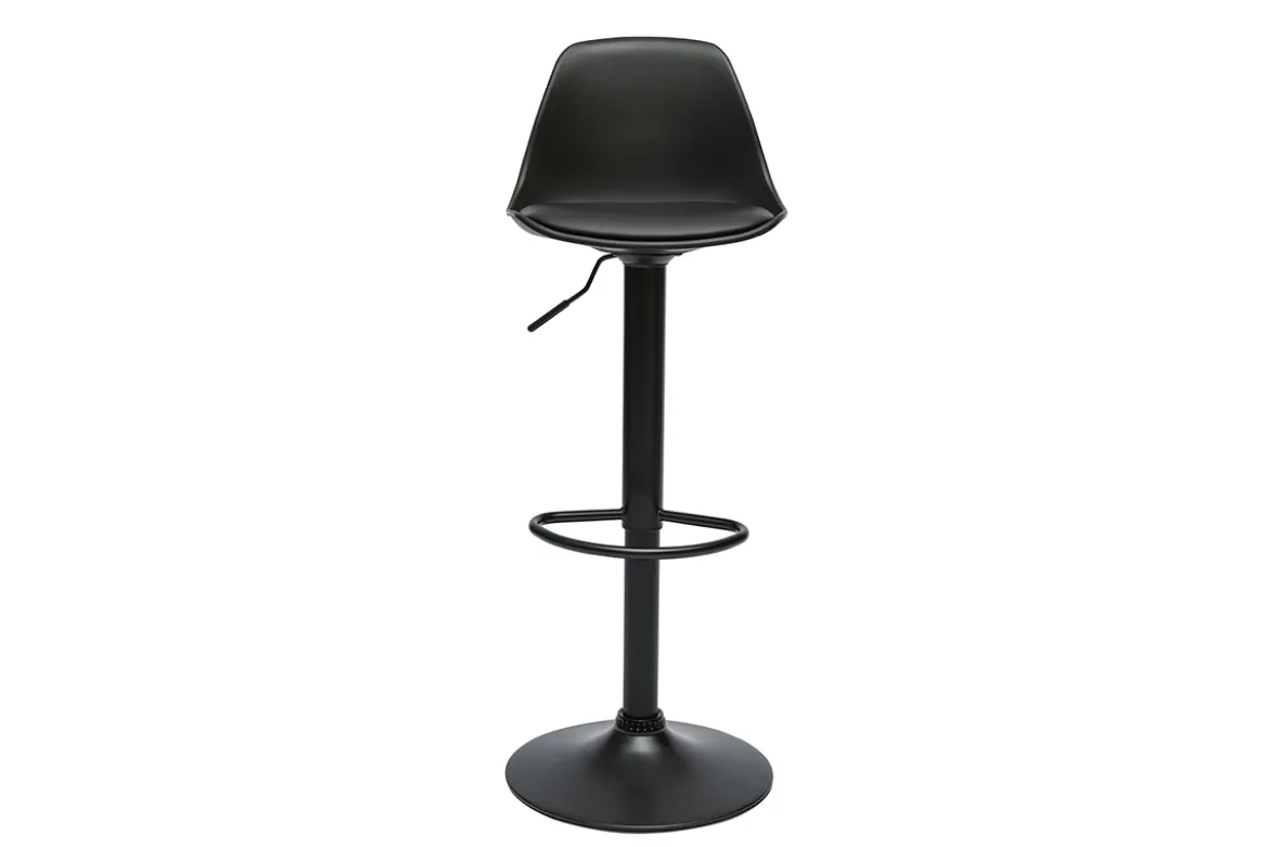 Tabourets de bar design noirs (lot de 2) STEEVY