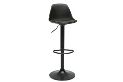 Tabourets de bar design noirs (lot de 2) STEEVY