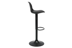 Tabourets de bar design noirs (lot de 2) STEEVY