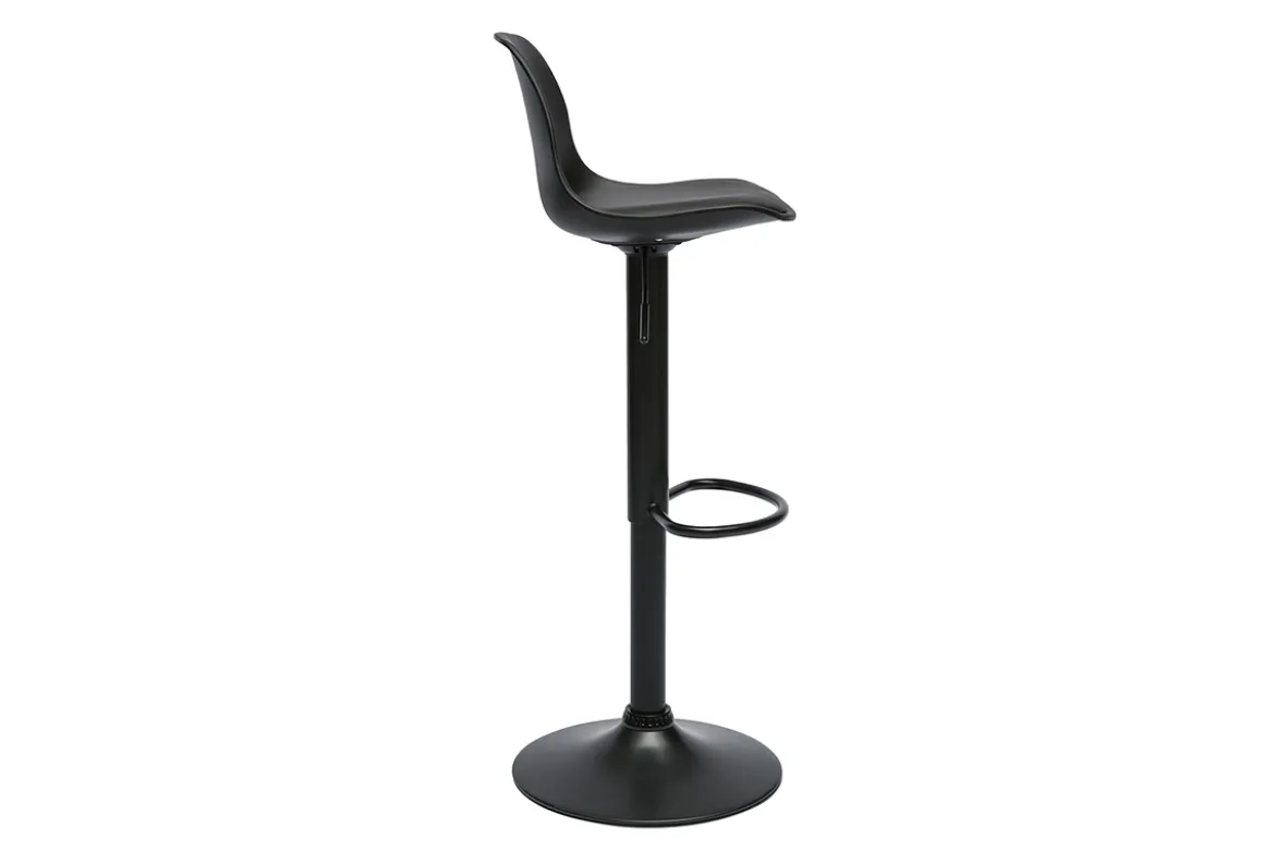 Tabourets de bar design noirs (lot de 2) STEEVY