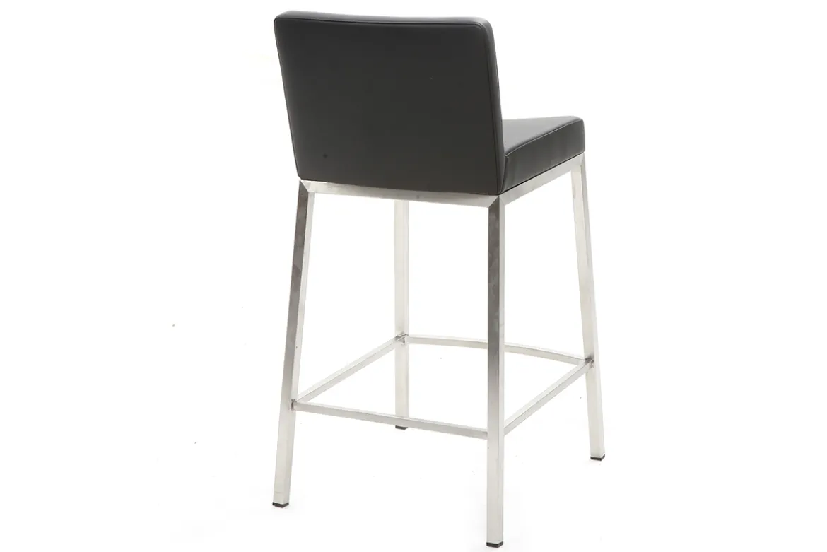 Tabourets de bar design noirs H66 cm (lot de 2) EPSILON