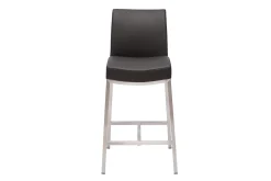 Tabourets de bar design noirs H70 cm (lot de 2) OLLY