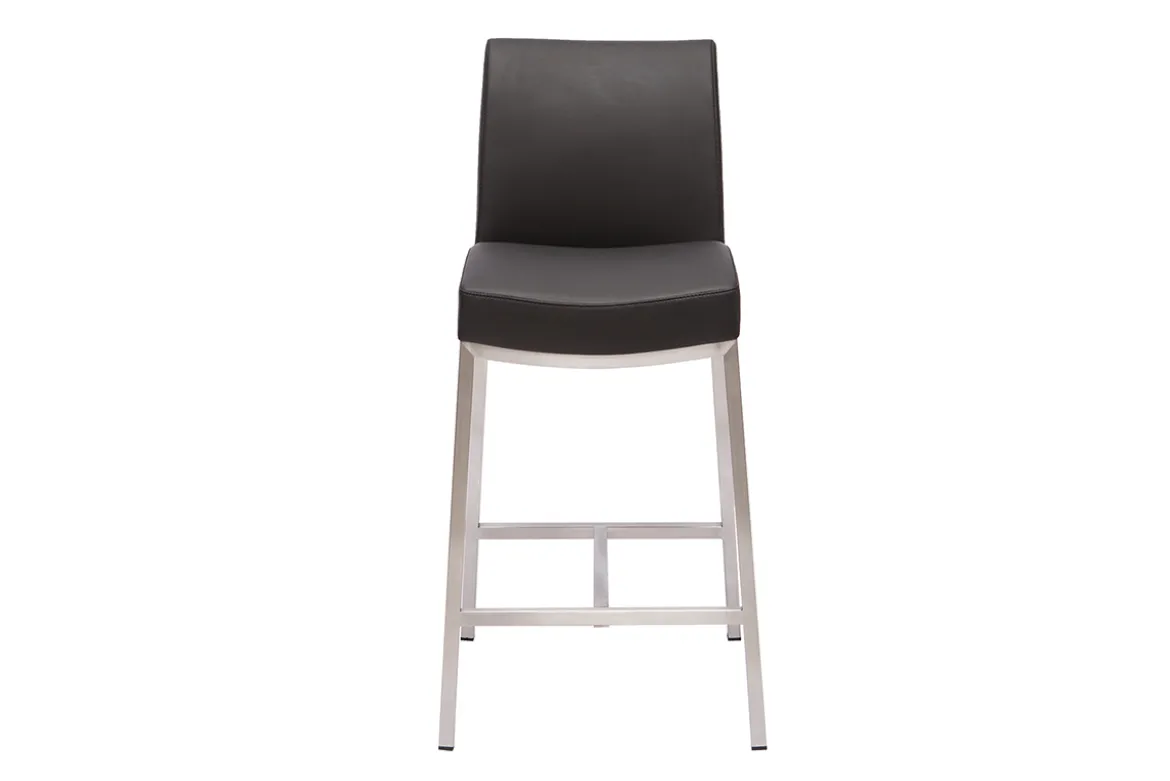 Tabourets de bar design noirs H70 cm (lot de 2) OLLY