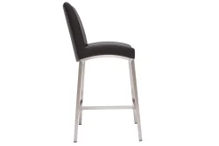 Tabourets de bar design noirs H70 cm (lot de 2) OLLY