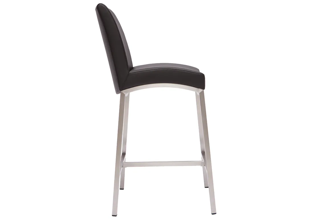 Tabourets de bar design noirs H70 cm (lot de 2) OLLY
