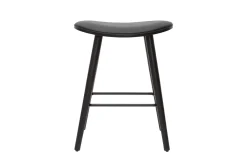 Tabourets de bar design noirs H65 cm (lot de 2) MEADOW