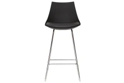 Tabourets de bar design noirs 65 cm (lot de 2) JUNE