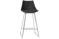 Tabourets de bar design noirs 65 cm (lot de 2) JUNE