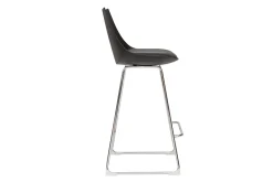 Tabourets de bar design noirs 65 cm (lot de 2) JUNE