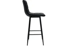 Tabourets de bar design noirs H65 cm (lot de 2) MAXWELL