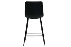 Tabourets de bar design noirs H65 cm (lot de 2) MAXWELL