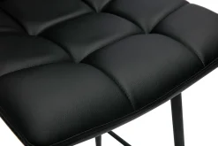 Tabourets de bar design noirs H65 cm (lot de 2) MAXWELL