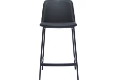 Tabourets de bar design noirs H66 cm (lot de 2) ARSENE