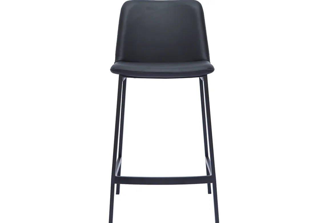 Tabourets de bar design noirs H66 cm (lot de 2) ARSENE
