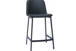 Tabourets de bar design noirs H66 cm (lot de 2) ARSENE