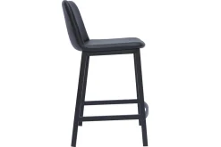 Tabourets de bar design noirs H66 cm (lot de 2) ARSENE