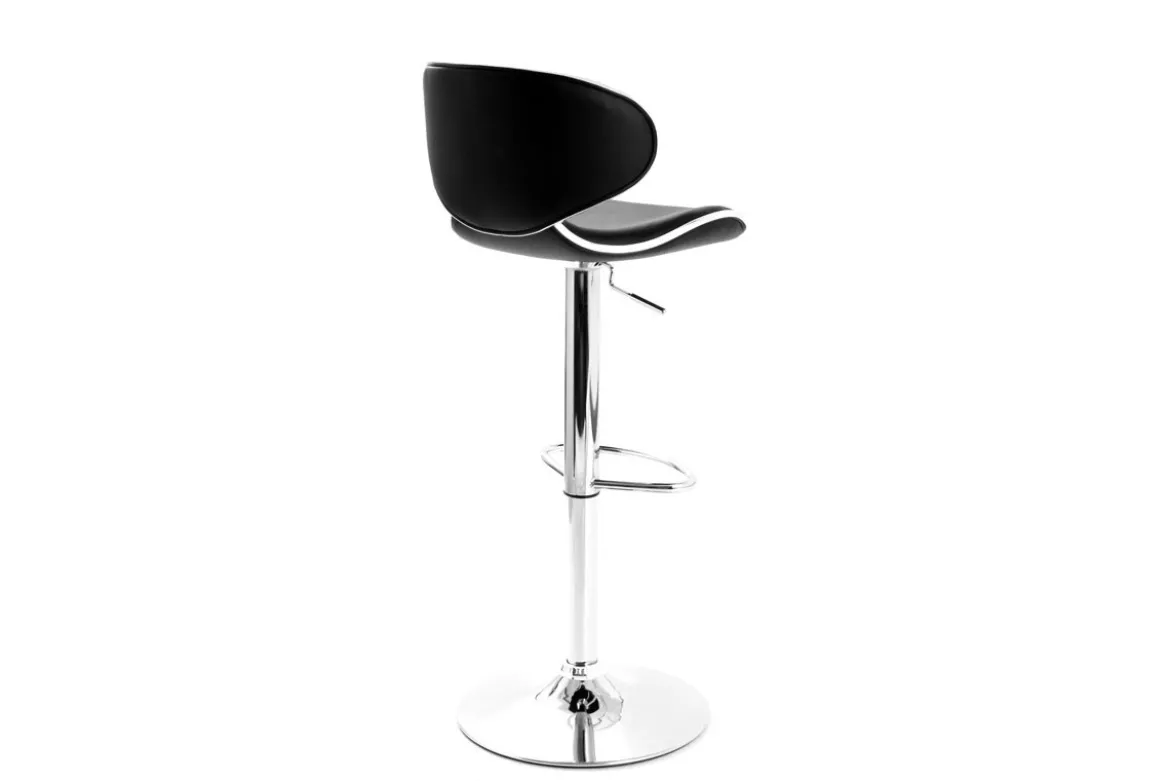 Tabourets de bar design noirs (lot de 2) PEGASE