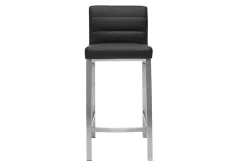 Tabourets de bar design noirs 66 cm (lot de 2) TOMY