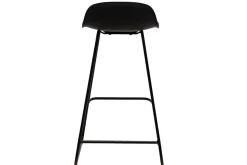 Tabourets de bar design noirs H65 cm (lot de 2) ELLA