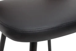 Tabourets de bar design noirs et noyer H66.5 (lot de 2) FALCOM
