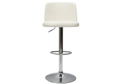 Tabourets de bar design réglables blancs (lot de 2) MONTI