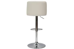 Tabourets de bar design réglables blancs (lot de 2) MONTI
