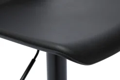 Tabourets de bar design réglables noirs 360° (lot de 2) KRONOS