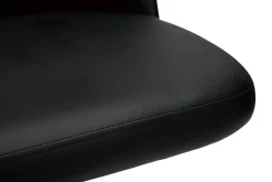 Tabourets de bar design réglables noirs et métal noir (lot de 2) MONTI
