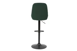 Tabourets de bar design réglables velours vert (lot de 2) HOLO